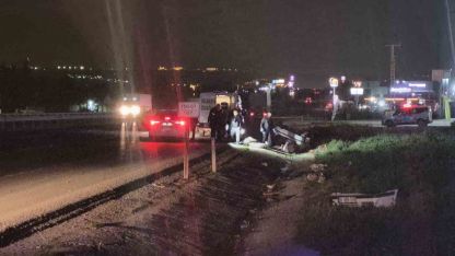 Ankara’da kontrolü kaybeden araç takla attı: 1 ölü, 2 yaralı