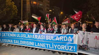 Ankara’da Sumud Filosu eylemi