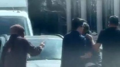 Ankara’da sürücüler arasındaki yol verme tartışması kamerada