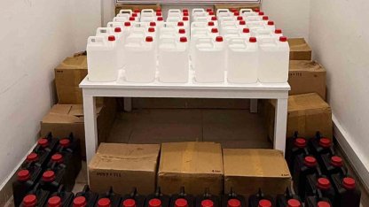 Antalya’da 550 litre kaçak etil alkol ele geçirildi