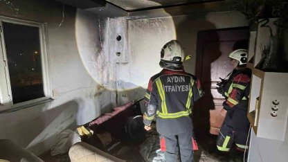 Aydın’da ev yangını: 2 kişi dumandan etkilendi