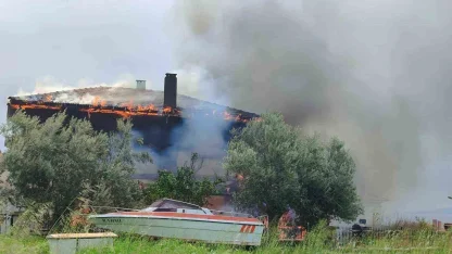 Ayvacık’ta villa yangını