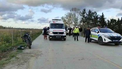 Bafra’da motosiklet kazası: 1 yaralı