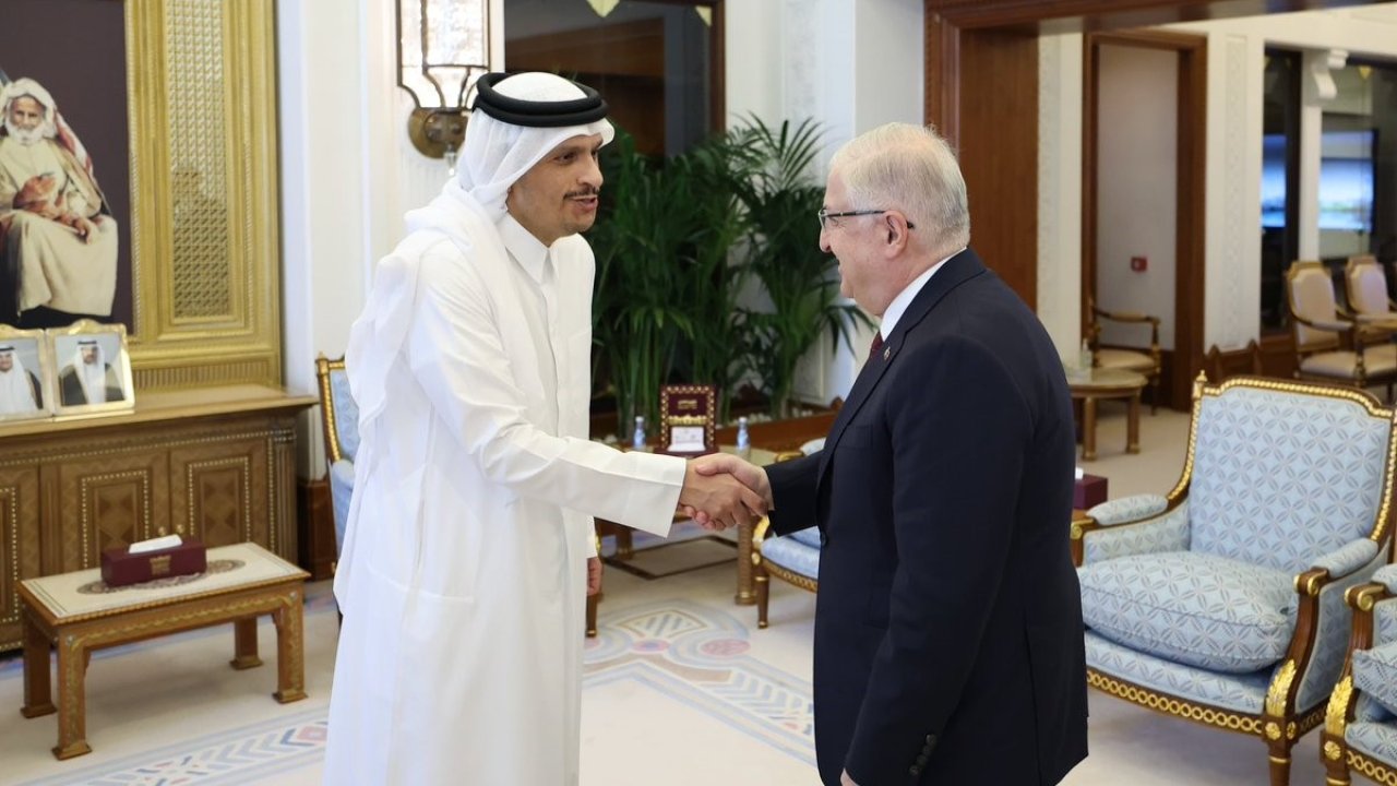 Bakan Güler, Katar Dışişleri Bakanı Al Thani ile görüştü