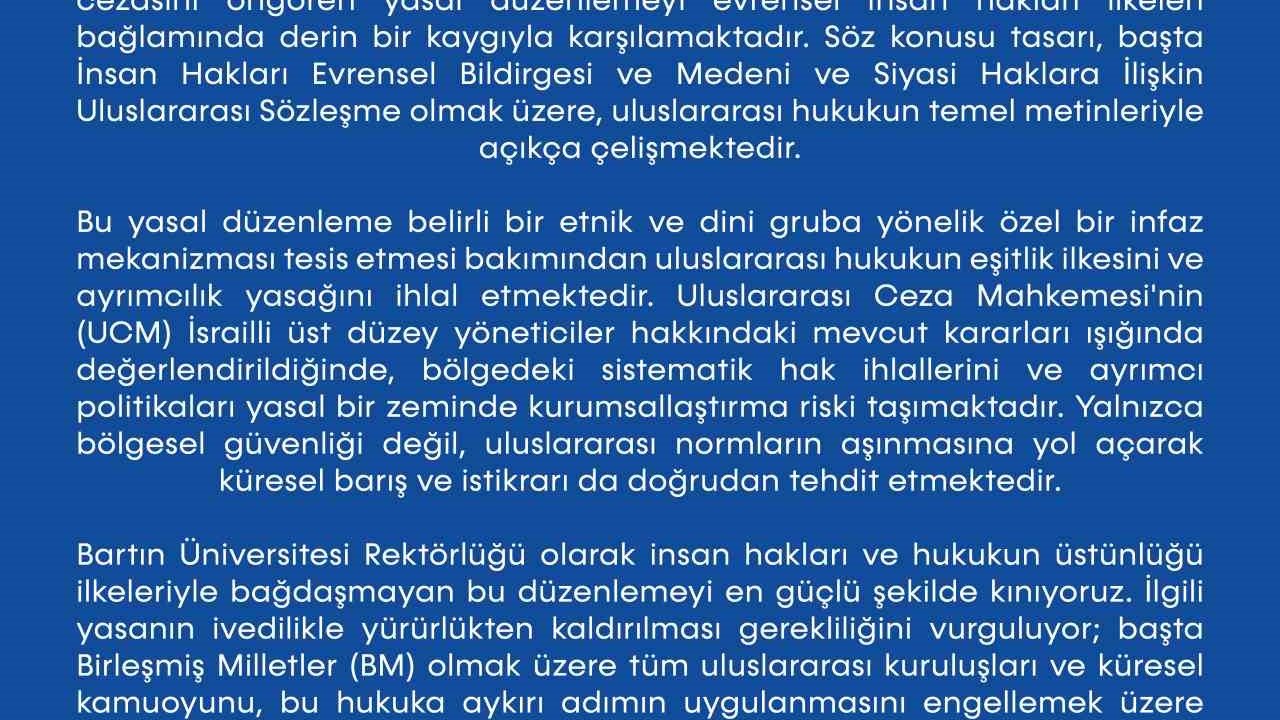 BARÜ’den, İsrail’e yasal düzenleme tepkisi