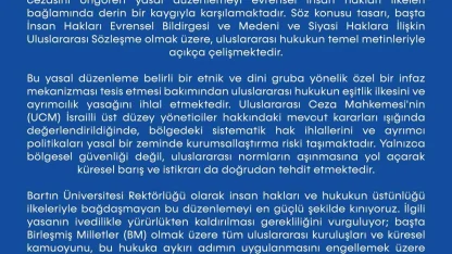 BARÜ’den, İsrail’e yasal düzenleme tepkisi