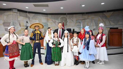 Başkan Akın, dünya çocuklarını ağırladı