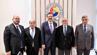 Başkan Dumandağ, TOBB Başkanı Hisarcıklıoğlu ile bir araya geldi