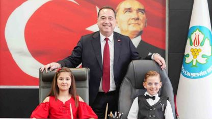 Başkan Dutlulu koltuğunu çocuklara emanet etti