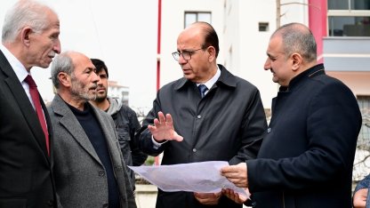 Başkan Geçit, Tecde Mahallesi’ndeki yol yenileme çalışmalarını inceledi