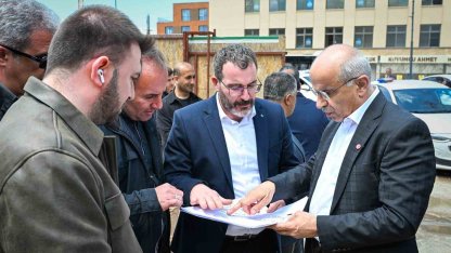 Başkan Sami Er, Söğütlü Camii inşaatını yerinde inceledi
