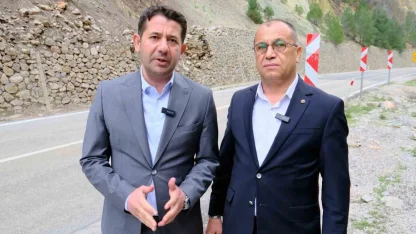 Belediye başkanları, yeni yapılacak tünel projesini yerinde anlattı