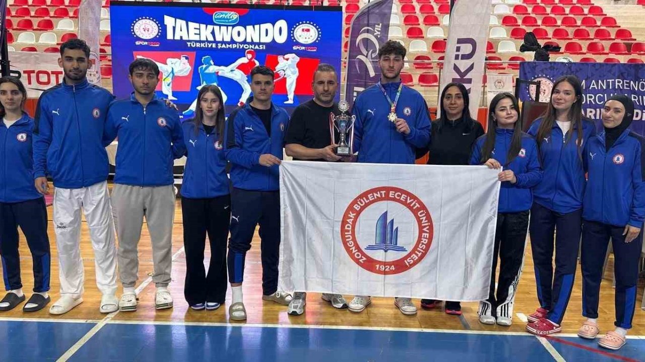 BEUN, Tekvando Şampiyonası’ndan Altın Madalya ve 3’üncülük kupası ile döndü