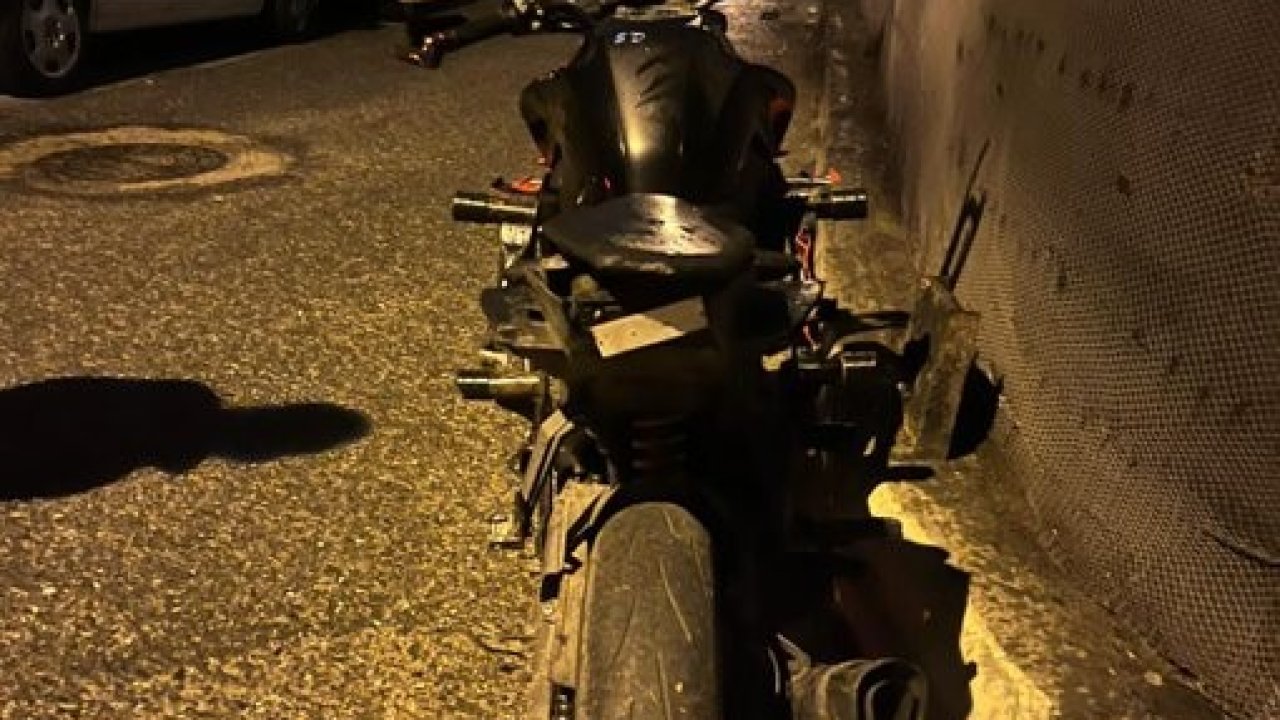 Beykoz’da abartı egzozlu motosiklet sürücüsüne 454 bin lira ceza