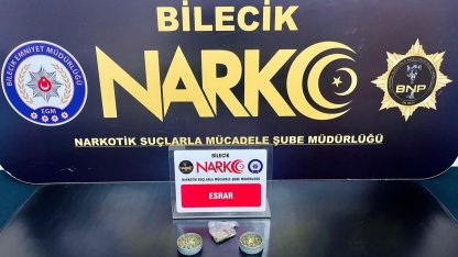 Bilecik’te esrar ve uyuşturucu aparatı ele geçirildi: 1 gözaltı