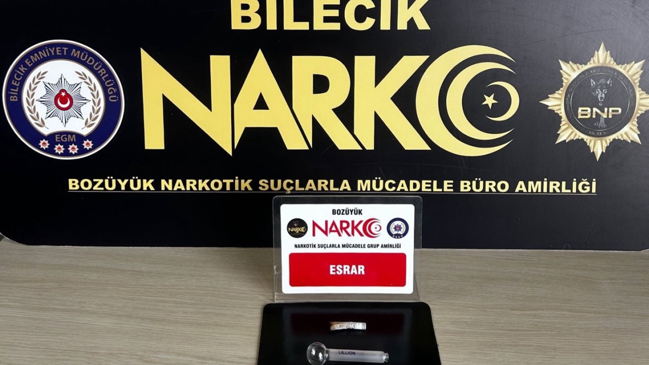 Bilecik’te uyuşturucu operasyonu: 1 şüpheli yakalandı