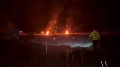 Bolu’da çiftçiler meyve ağaçlarını ateş yakarak koruyor