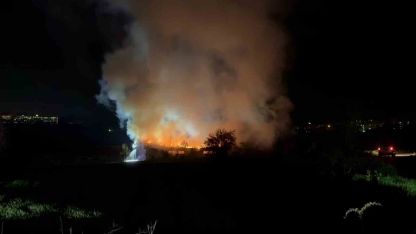 Bolu’da inşaat deposunda yangın