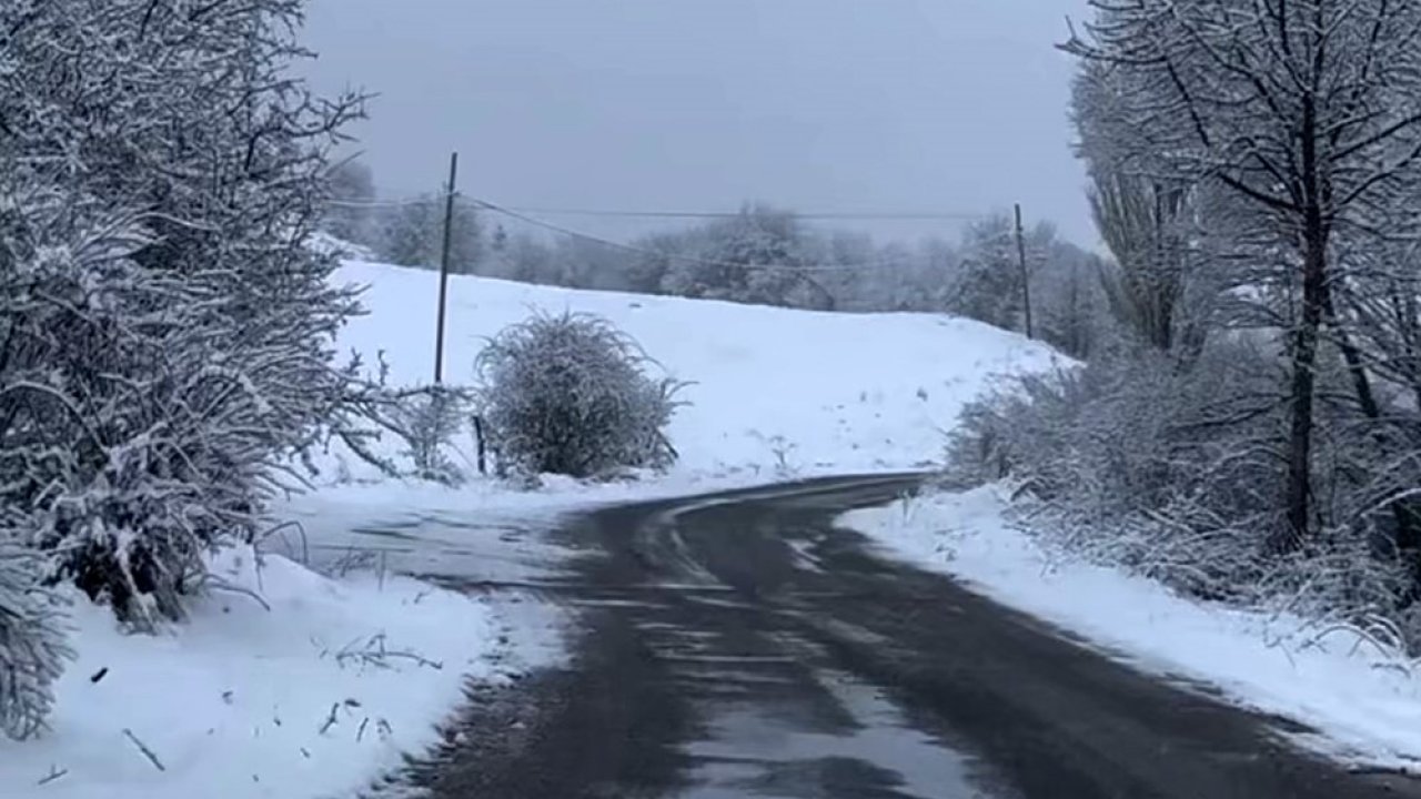 Bolu’da nisan ayında kar sürprizi