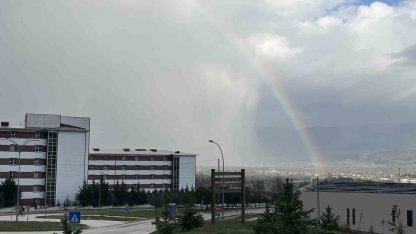 Bolu’da yağmur sonrası gökkuşağı şöleni