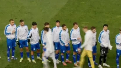 Bosna Hersek Ümit Milli Futbol Takımı oyuncuları, İsrailli futbolcuların elini sıkmadı