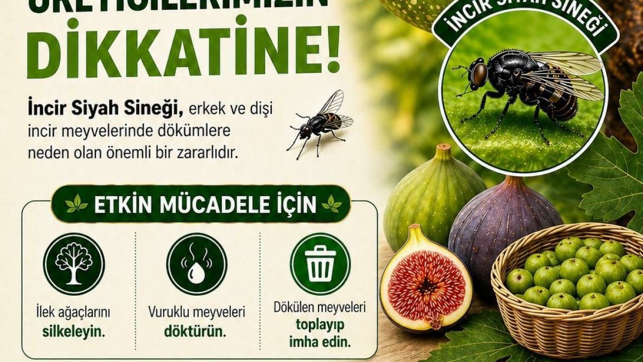 Buharkent’te incir üreticilerine siyah sinek uyarısı