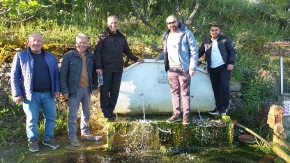 Burhaniye’de çeşmelerden fışkıran sular bereketli sezon umutlarını artırdı