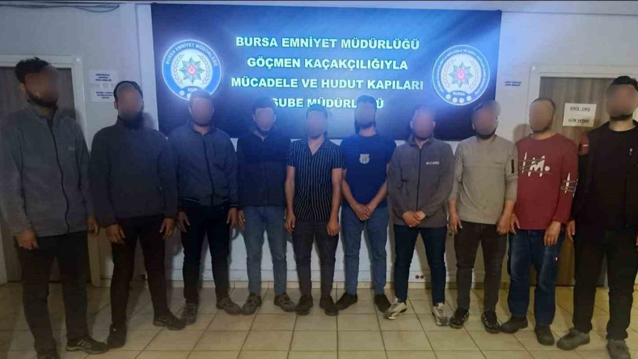 Bursa’da göçmen kaçakçılığına darbe