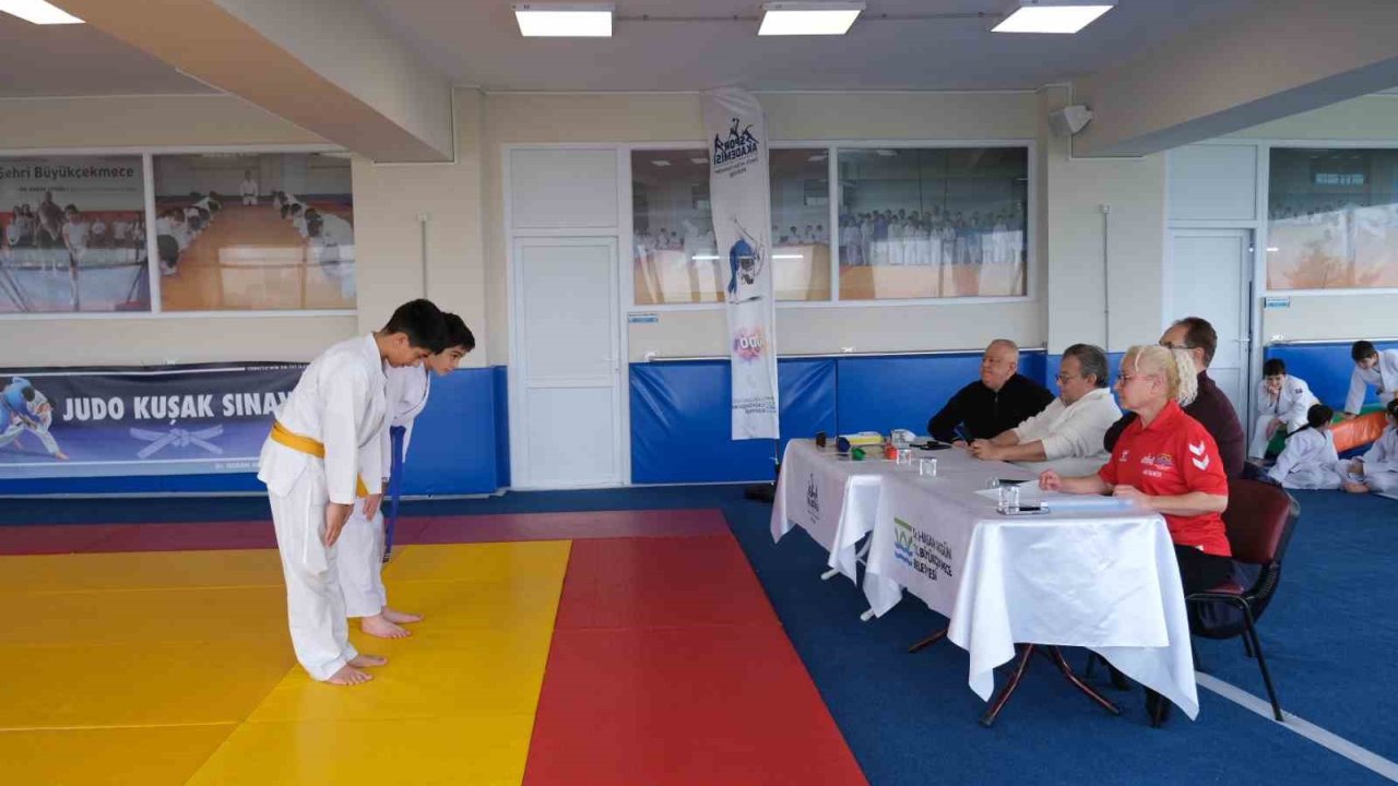 Büyükçekmeceli judocuların kuşak sınavı heyecanı