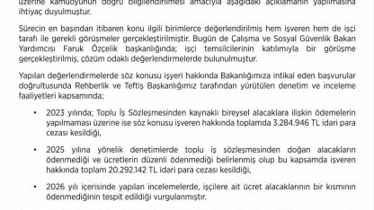 Çalışma ve Sosyal Güvenlik Bakanlığından maaşlarını alamayan maden işçileriyle ilgili açıklama