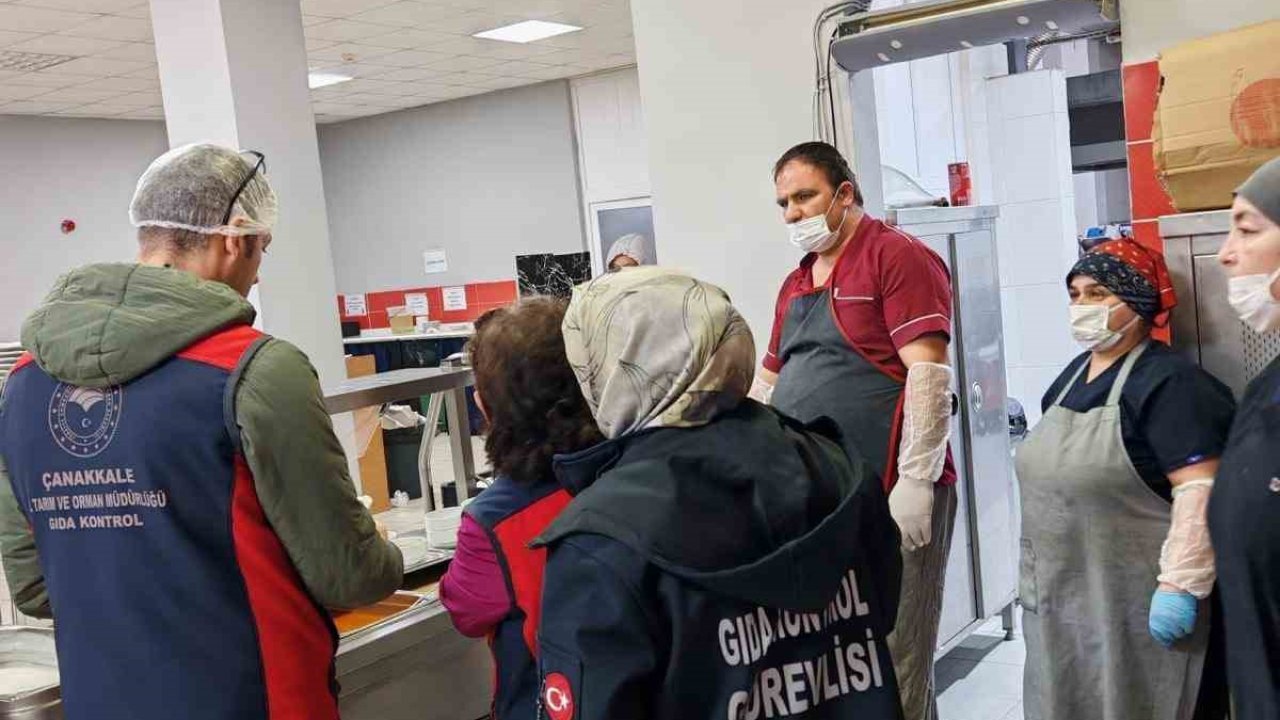 Çanakkale’de yurt yemekhanelerine eş zamanlı denetim