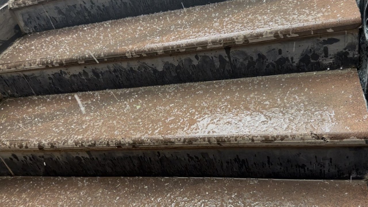 Çankırı’da dolu yağışı etkili oldu