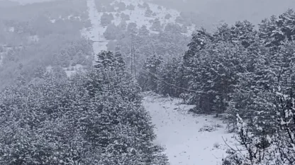 Çankırı’da kar yağışı etkili oldu
