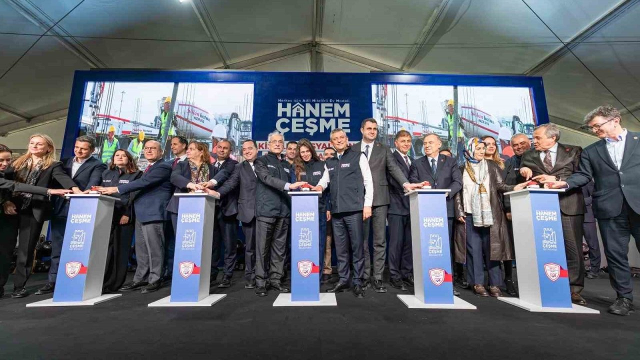 Çeşme’de kiralık sosyal konut projesi Hanem’in temeli atıldı