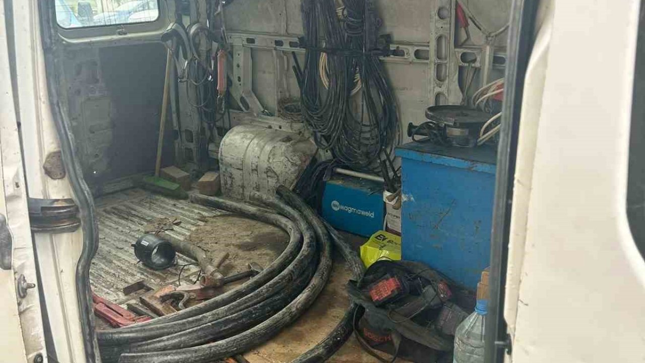 Çine’de kablo hırsızları yakalandı