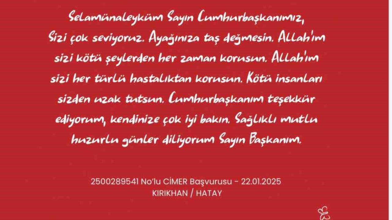 Çocuklar Türkiye’nin dört bir yanından CİMER’e yazdı