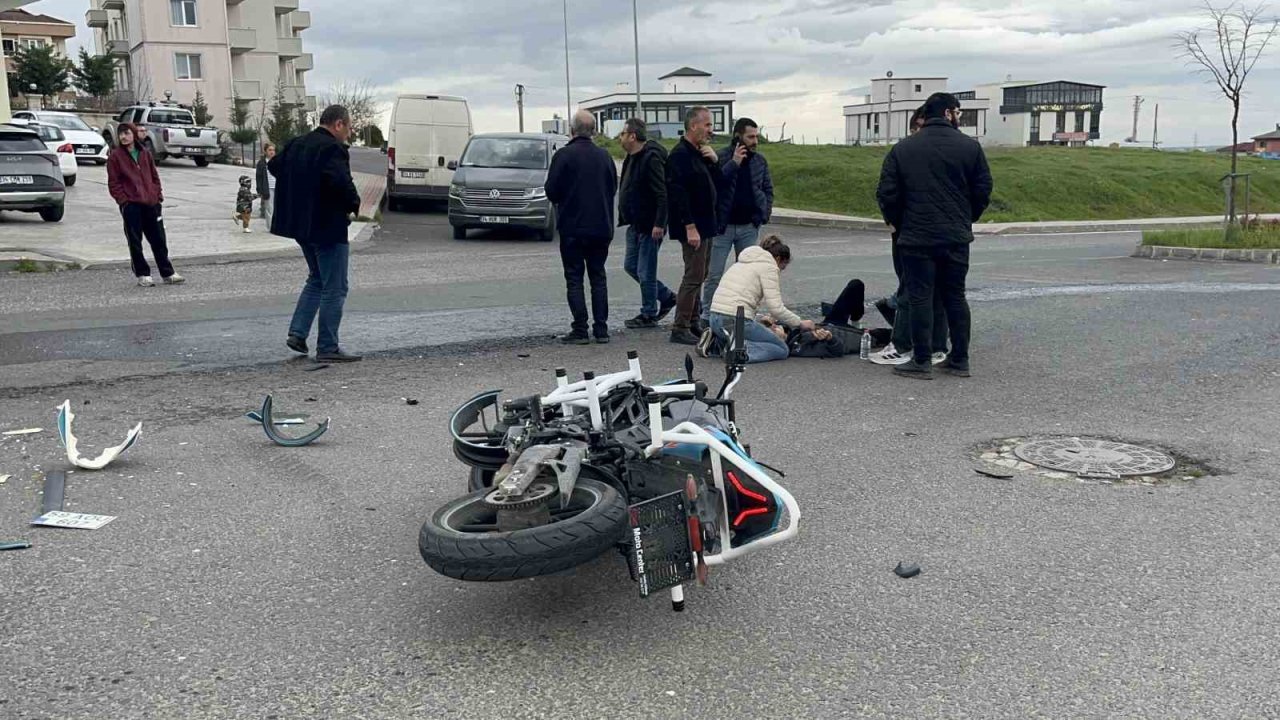 Çorlu’da trafik kazası: 2 yaralı