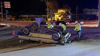 Çorum’da iki otomobil çarpıştı: 1 yaralı