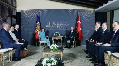 Cumhurbaşkanı Erdoğan, Moldova Cumhurbaşkanı Sandu ile bir araya geldi