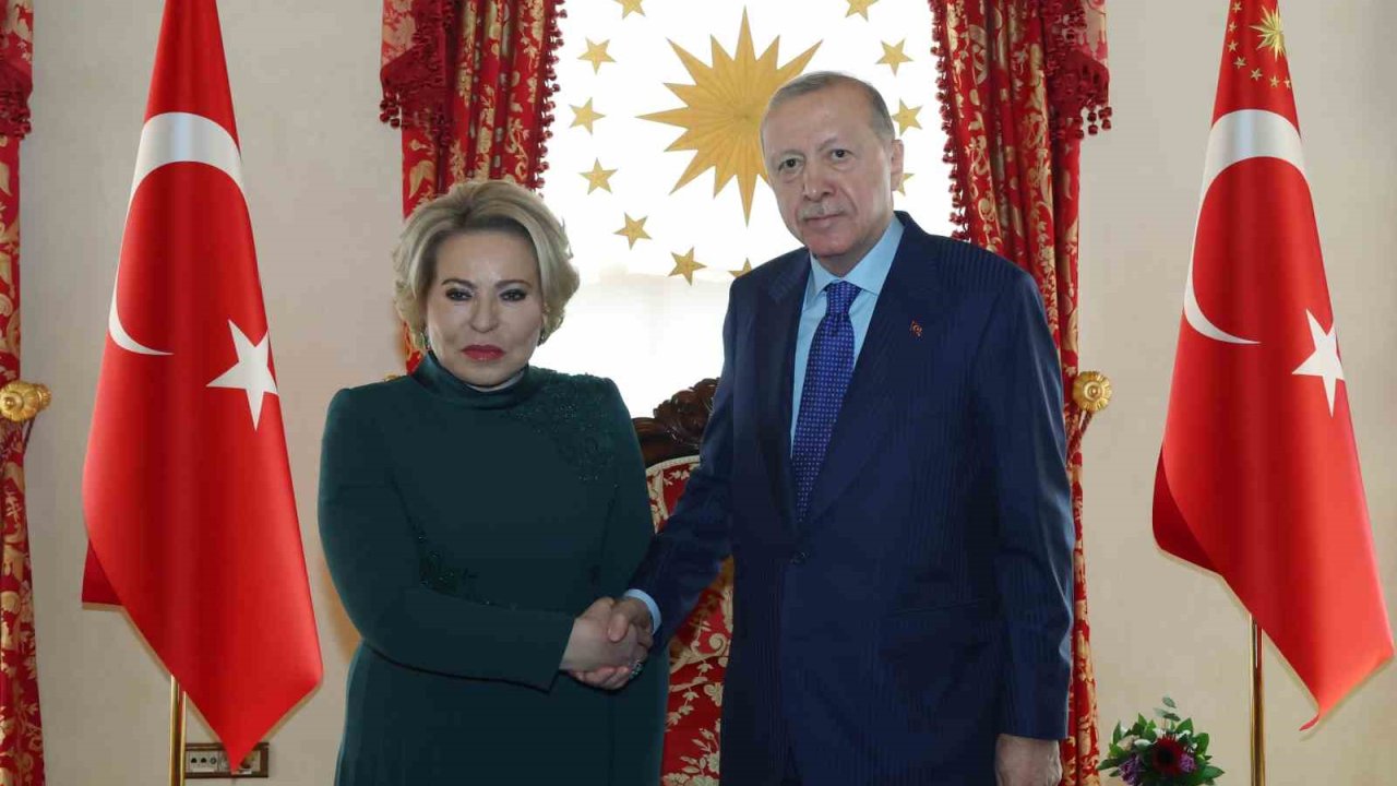 Cumhurbaşkanı Erdoğan, Rusya Federasyon Konseyi Başkanı Matviyenko’yu kabul etti