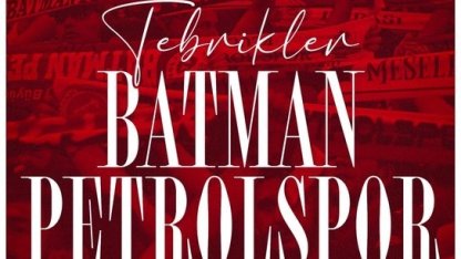 Cumhurbaşkanı Erdoğan’dan Batman Petrolspor’a tebrik mesajı