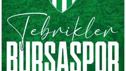 Cumhurbaşkanı Erdoğan’dan Bursaspor’a tebrik mesajı