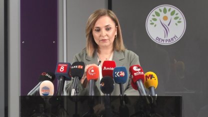 DEM Parti Sözcüsü Doğan: "Öcalan’ın özgür bir şekilde çalışabileceği, doğrudan temas kurabileceği iletişim şartlarının oluşturulması gerektiğini düşünüyoruz"