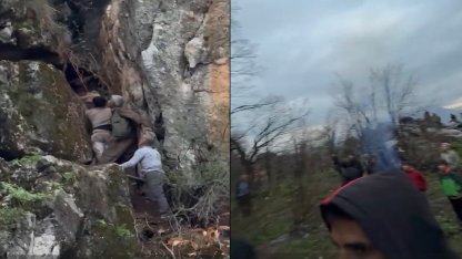 Derecik’te dağda mahsur kalan genç kurtarıldı