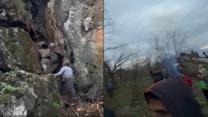 Derecik’te dağda mahsur kalan genç kurtarıldı