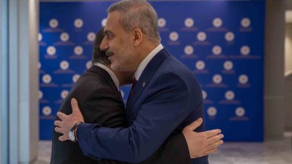 Dışişleri Bakanı Fidan, Suriyeli mevkidaşı ile bir araya geldi