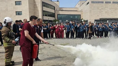Dörtyol Devlet Hastanesi’nde yangın güvenliği eğitimi