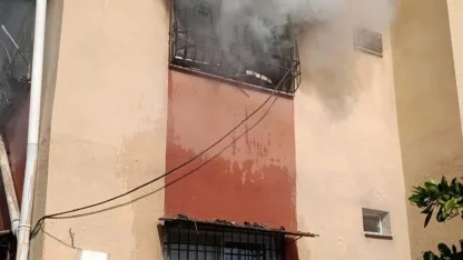 Dörtyol’da apartman dairesi alevlere teslim oldu