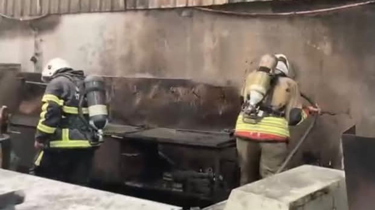 Dörtyol’da tel fabrikasında yangın