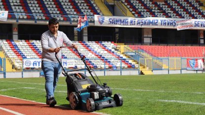 Dr. Necmettin Şeyhoğlu Stadyumu’nda bakım çalışması başlatıldı